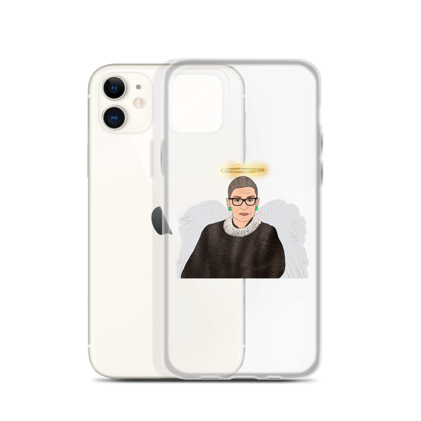 Ruth Bader Ginsburg - Guardian Angel - iPhone Case - MurderSheBought