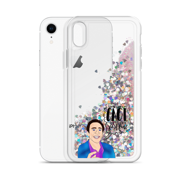 Nicolas Cage - Liquid Glitter Phone Case - MurderSheBought