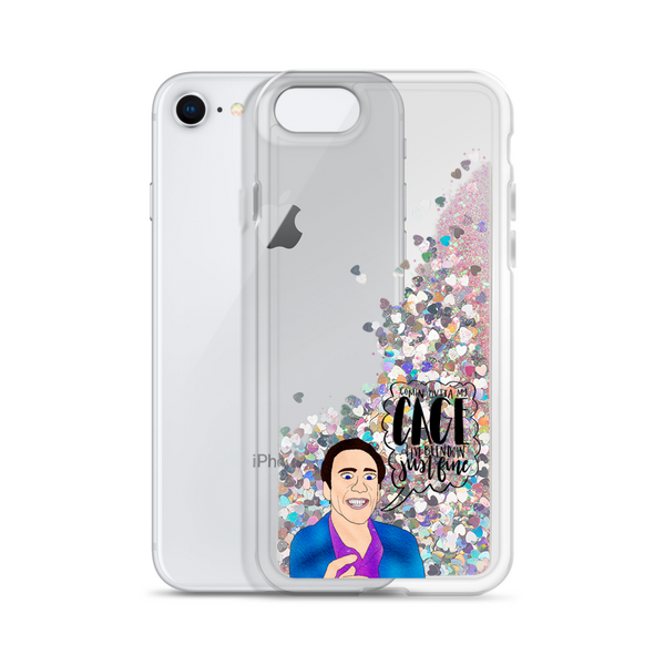 Nicolas Cage - Liquid Glitter Phone Case - MurderSheBought