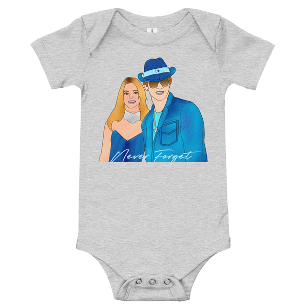 Britney & Justin Baby Onesie - MurderSheBought