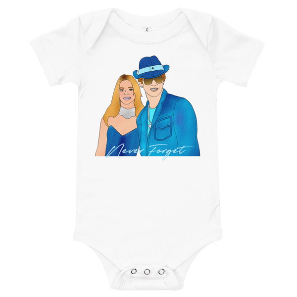 Britney & Justin Baby Onesie - MurderSheBought