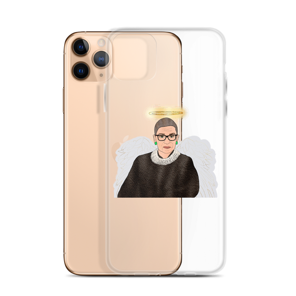 Ruth Bader Ginsburg - Guardian Angel - iPhone Case - MurderSheBought