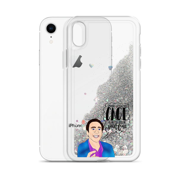 Nicolas Cage - Liquid Glitter Phone Case - MurderSheBought