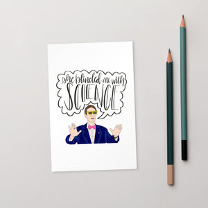 Bill Nye Postcard - MurderSheBought