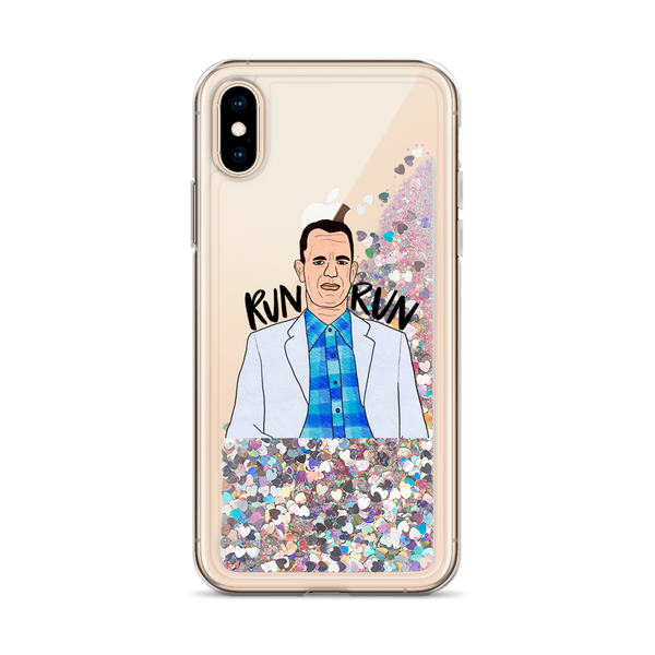 Forrest Gump - Run Forrest Run - Liquid Glitter Phone Case - MurderSheBought