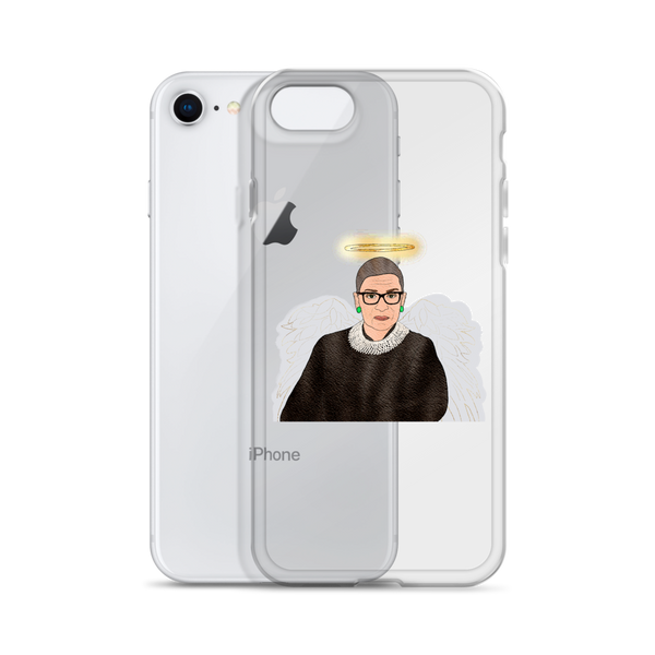 Ruth Bader Ginsburg - Guardian Angel - iPhone Case - MurderSheBought