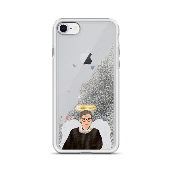 Ruth Bader Ginsburg - Guardian Angel - Liquid Glitter Phone Case - MurderSheBought