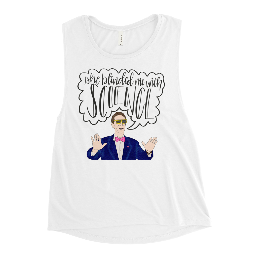 Bill Nye - Ladies’ Muscle Tank - MurderSheBought