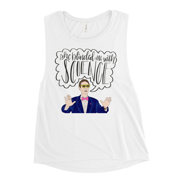 Bill Nye - Ladies’ Muscle Tank - MurderSheBought