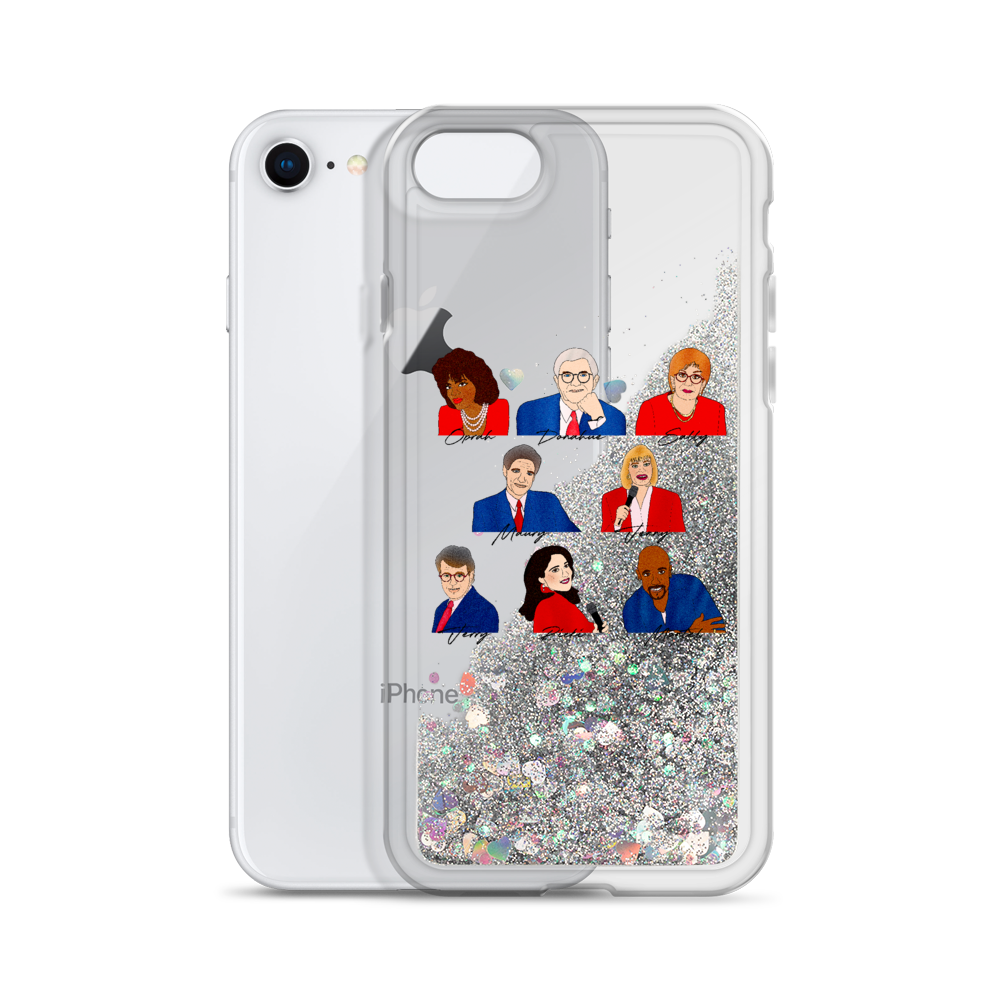 90's Talk Show Hosts - Liquid Glitter Phone Case - MurderSheBought