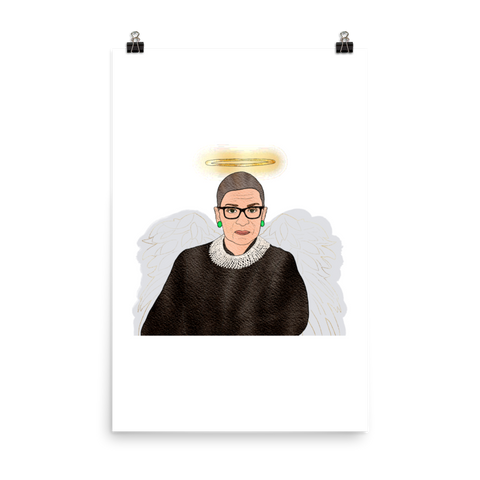 Ruth Bader Ginsburg - Guardian Angel - Poster - MurderSheBought