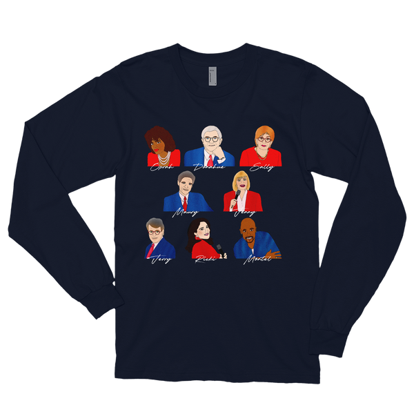 90's Talk Show Hosts - Long Sleeve T-Shirt - MurderSheBought