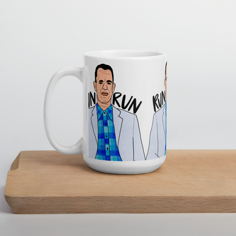 Forrest Gump - Run Forrest Run - Coffee Mug - MurderSheBought