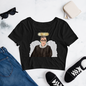 Ruth Bader Ginsburg - Guardian Angel - Crop Top - MurderSheBought