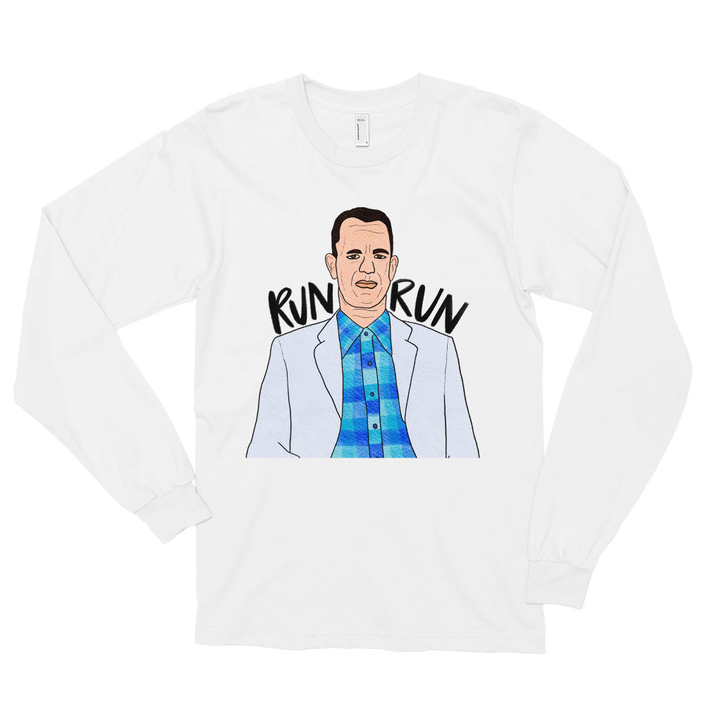 Forrest Gump - Run Forrest Run - Long Sleeve T-Shirt - MurderSheBought