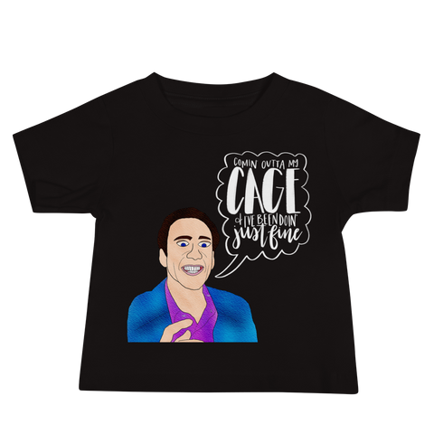 Nicolas Cage - Baby T-Shirt - MurderSheBought