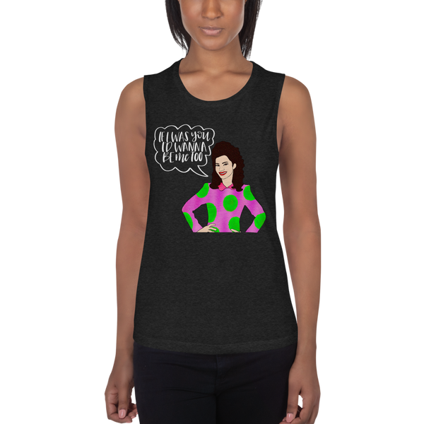 Fran Fine - The Nanny - Ladies’ Muscle Tank - MurderSheBought