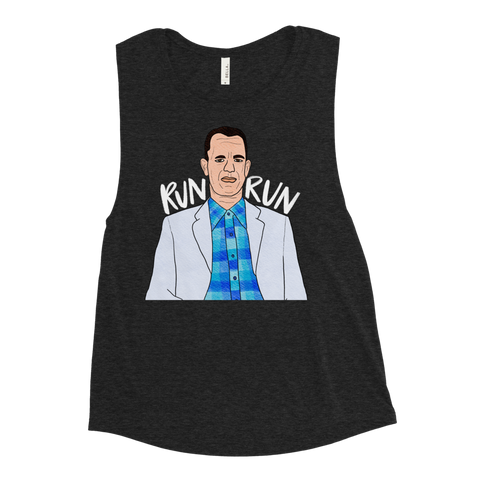 Forrest Gump - Run Forrest Run - Ladies’ Muscle Tank - MurderSheBought