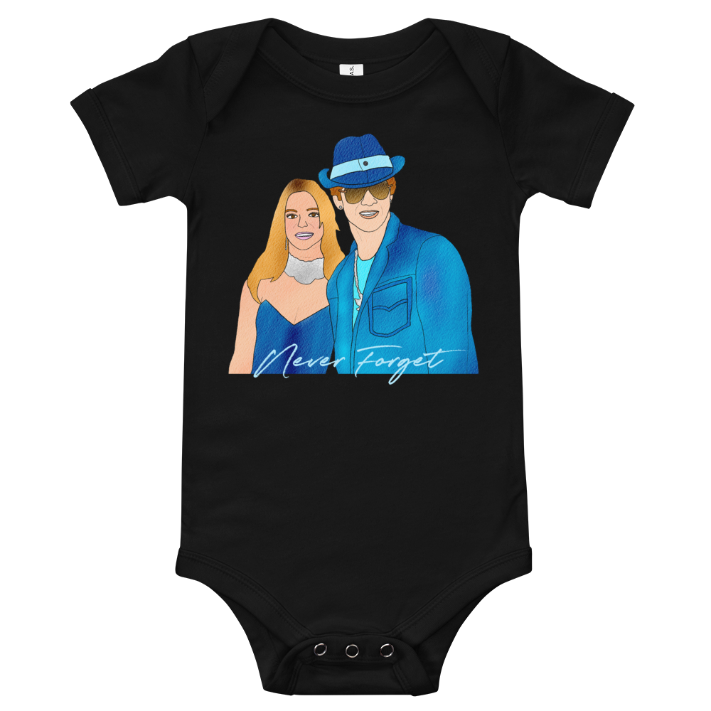 Britney & Justin Baby Onesie - MurderSheBought