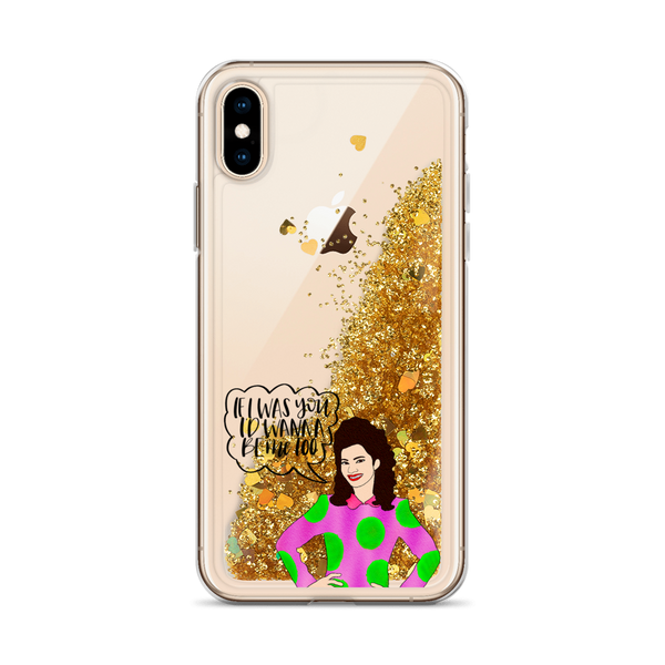 Fran Fine - The Nanny - Liquid Glitter Phone Case - MurderSheBought