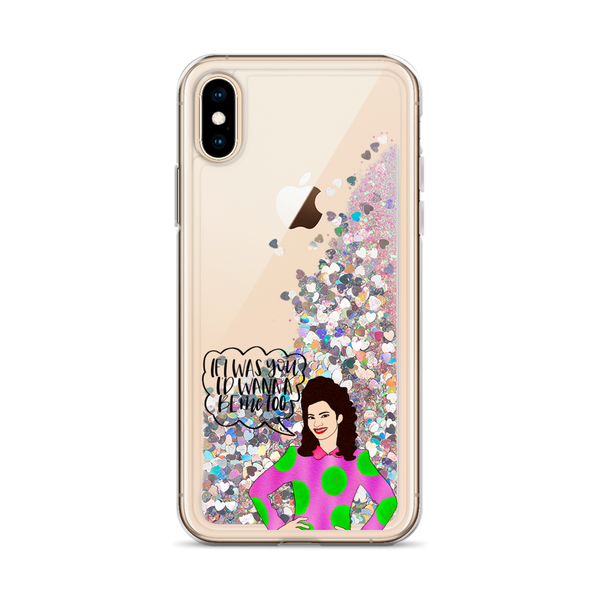 Fran Fine - The Nanny - Liquid Glitter Phone Case - MurderSheBought