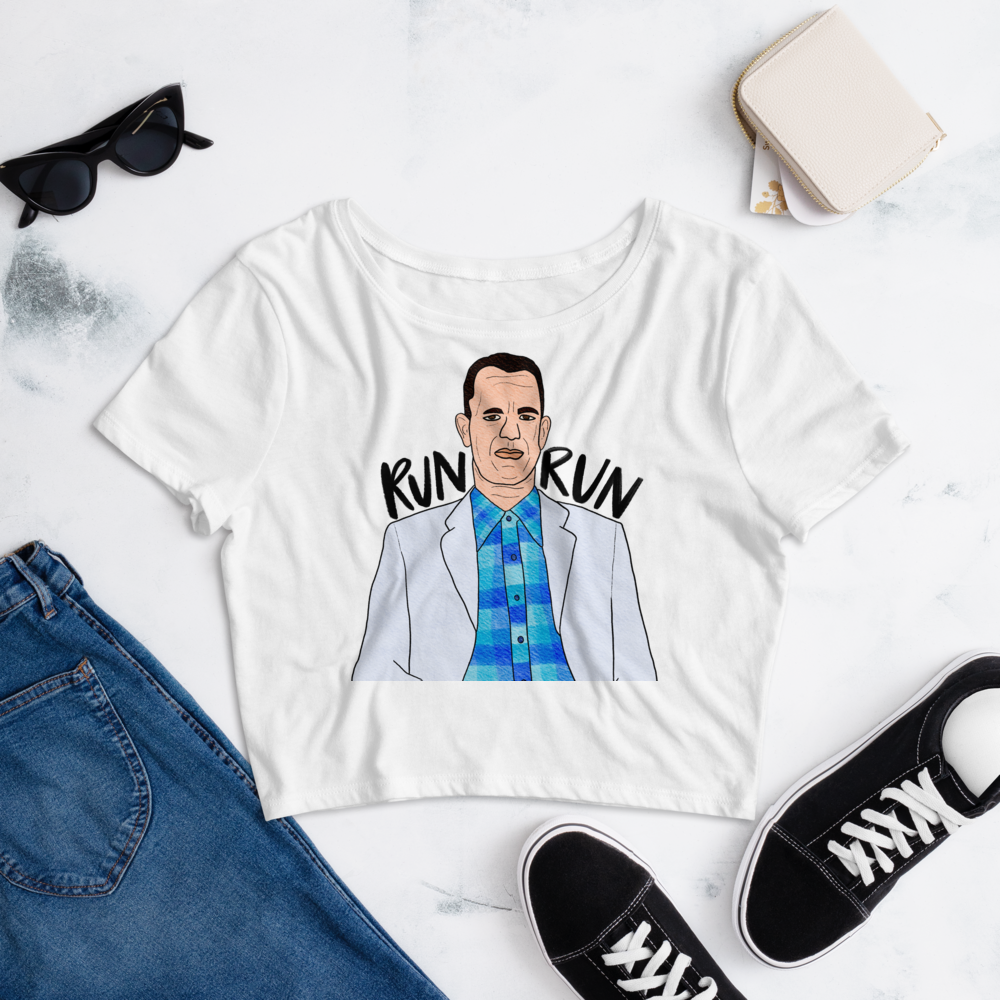 Forrest Gump - Run Forrest Run - Crop Top - MurderSheBought