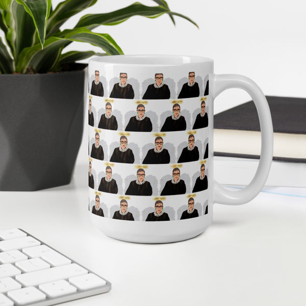 Ruth Bader Ginsburg - Guardian Angel - Coffee Mug - MurderSheBought