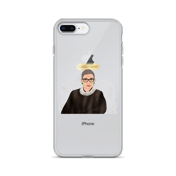 Ruth Bader Ginsburg - Guardian Angel - iPhone Case - MurderSheBought