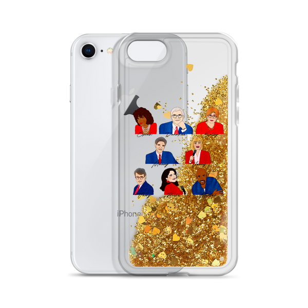 90's Talk Show Hosts - Liquid Glitter Phone Case - MurderSheBought