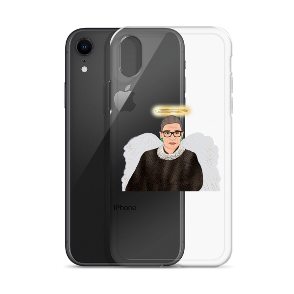 Ruth Bader Ginsburg - Guardian Angel - iPhone Case - MurderSheBought