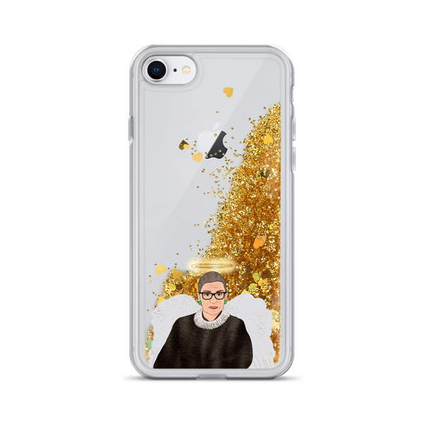 Ruth Bader Ginsburg - Guardian Angel - Liquid Glitter Phone Case - MurderSheBought