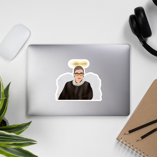 Ruth Bader Ginsburg - Guardian Angel - Sticker - MurderSheBought