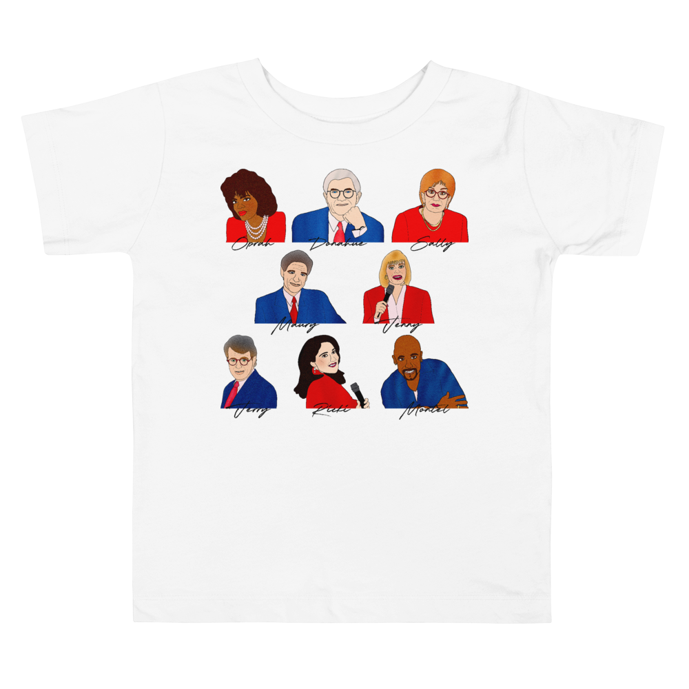 90's Talk Show Hosts - Toddler T-Shirt - MurderSheBought