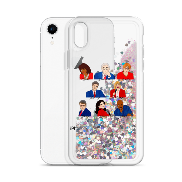 90's Talk Show Hosts - Liquid Glitter Phone Case - MurderSheBought