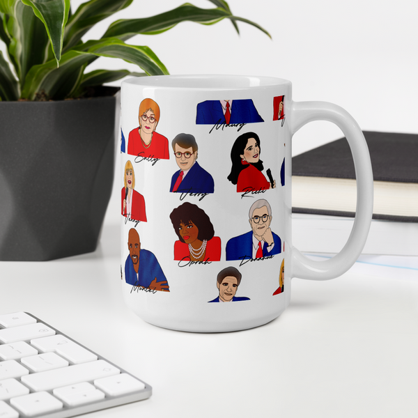 90's Talk Show Hosts - Coffee Mug - MurderSheBought