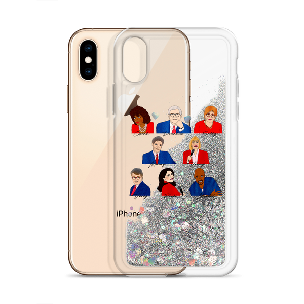 90's Talk Show Hosts - Liquid Glitter Phone Case - MurderSheBought