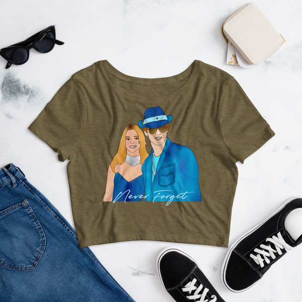 Britney & Justin Crop Top - MurderSheBought