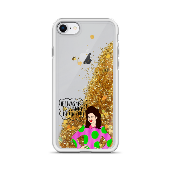 Fran Fine - The Nanny - Liquid Glitter Phone Case - MurderSheBought