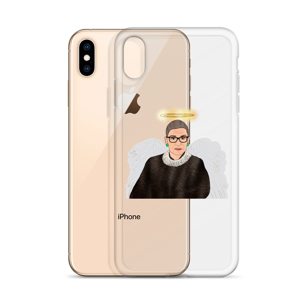 Ruth Bader Ginsburg - Guardian Angel - iPhone Case - MurderSheBought