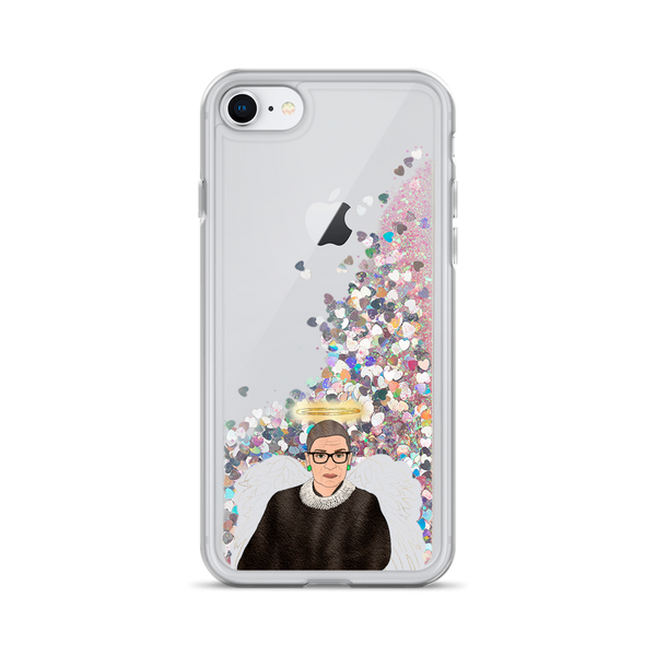 Ruth Bader Ginsburg - Guardian Angel - Liquid Glitter Phone Case - MurderSheBought