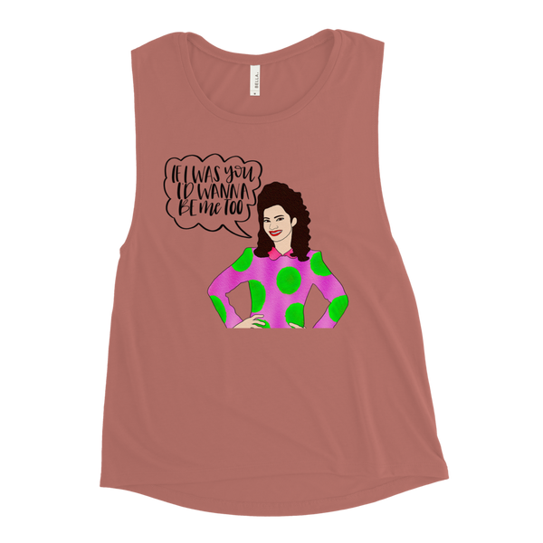 Fran Fine - The Nanny - Ladies’ Muscle Tank - MurderSheBought