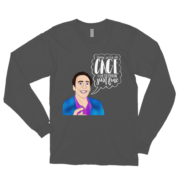 Nicolas Cage - Long Sleeve T-Shirt - MurderSheBought