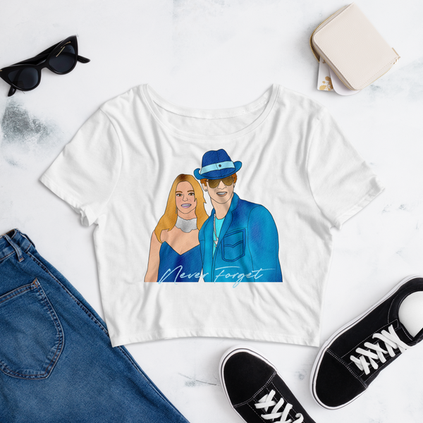 Britney & Justin Crop Top - MurderSheBought