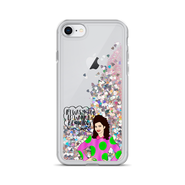 Fran Fine - The Nanny - Liquid Glitter Phone Case - MurderSheBought