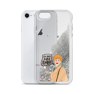 Jessica Fletcher Murder She Wrote Liquid Glitter Phone Case