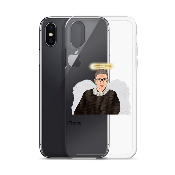 Ruth Bader Ginsburg - Guardian Angel - iPhone Case - MurderSheBought