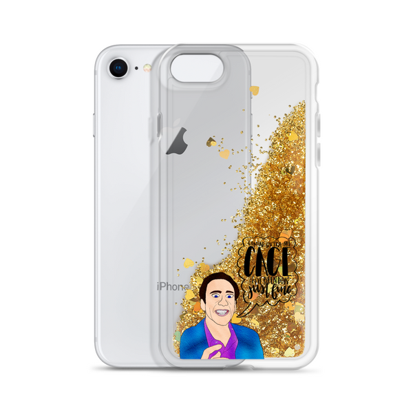 Nicolas Cage - Liquid Glitter Phone Case - MurderSheBought