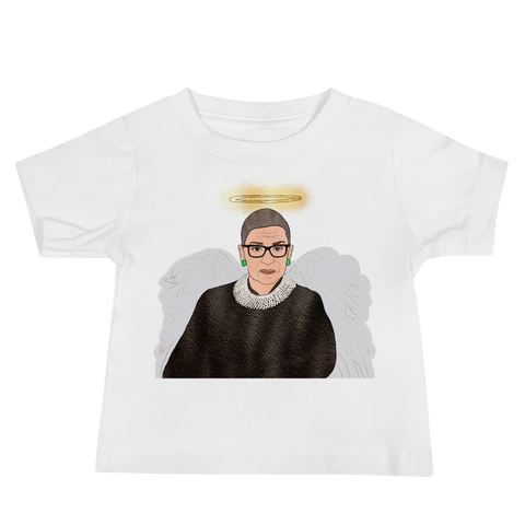 Ruth Bader Ginsburg - Guardian Angel - Baby T-Shirt - MurderSheBought