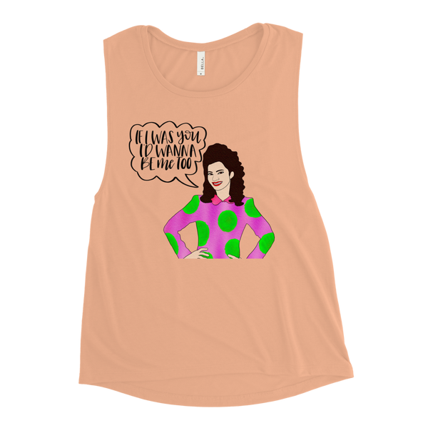 Fran Fine - The Nanny - Ladies’ Muscle Tank - MurderSheBought