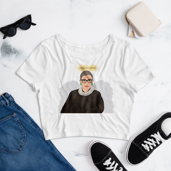 Ruth Bader Ginsburg - Guardian Angel - Crop Top - MurderSheBought